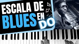 Cómo tocar escalas de blues en piano en Do [upl. by Yclehc801]