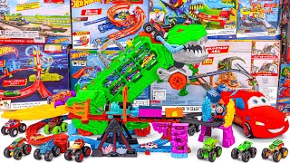 Hot Wheels Collection Unboxing Review ASMR  Hot Wheels City Transforming TRex Ultimate Playset [upl. by Vita]