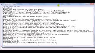 Kaplan Meier survival curve analysis Using R [upl. by Rogergcam]
