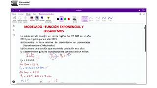 Modelado función exponencial y logaritmos [upl. by Nahtnanhoj481]