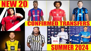 20 BEST CONFIRMED TRANSFERS IN SUMMER 2024 🔥ThuramOliseZirkzeeNico WilliamsZielinski ✅ [upl. by Ambrosio555]