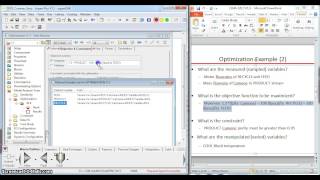 Aspen Plus V72  Optimization and Setting Constraints Tutorial 6 part1 [upl. by Odlanar]