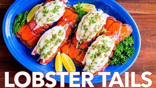 Broiled Lobster Tails  How To Butterfly Lobster Tails 🦞 [upl. by Regazzi]