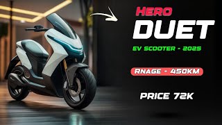 HERO DUET ELECTRIC SCOOTER  450KM RANGE 😲LAUNCH DATE amp PRICE [upl. by Hakeem]