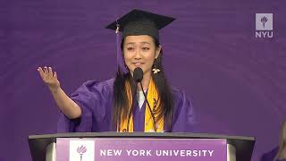 NYUs 20202021 Commencement Student Speaker Amy Dong [upl. by Telrats691]