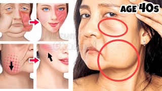 10mins Face Lifting Exercise in Your 40s Lose Face Fat Reduce Wrinkles Tighten the Skin [upl. by Nyluqcaj]