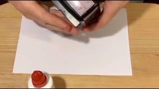 Refilling an Inkpad with ink for a Self Inking Stamp [upl. by Killoran]