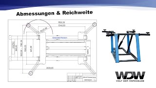 Größe amp Reichweite WDWLIFT Extended Hebebühne [upl. by Nyliak]