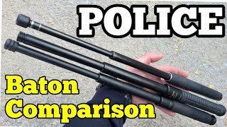 POLICE BATON COMPARISON  ASP NEXTORCH Monadnock  21quot Collapsible batons [upl. by Giffard227]