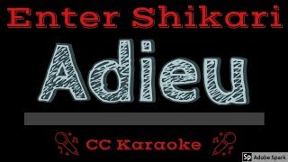 Enter Shikari • Adieu CC Karaoke Instrumental Lyrics [upl. by Yelraf]