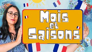 Les mois et les saisons en Français  Niveau A1 et A2 [upl. by Howland]