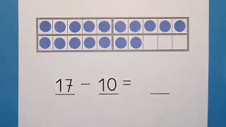 Minusaufgaben am Zwanzigerfeld Teil 5  Mathe  Grundschule  Klasse 1  einfach üben [upl. by Nymsaj]