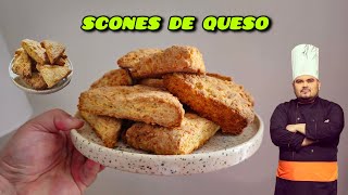 SCONES DE QUESO al mejor estilo de starbucks [upl. by Esela]