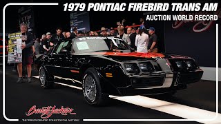 WORLD AUCTION RECORD  37 Mile Survivor 1979 Pontiac Firebird Trans Am  BARRETTJACKSON SCOTTSDALE [upl. by Aisenet]