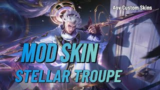 UPDATE 257  MOD SKIN NAKROTH BẠCH DIỆN CHIẾN THƯƠNG  AoV Custom Skins [upl. by Worthy]