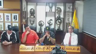 RUEDA DE PRENSA YADIER MOLINA NUEVO MANAGER DE LAS AGUILAS [upl. by Blunk]