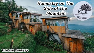 I Spent The Night on The Side of a Thailand Mountain  NJ Homestay [upl. by Slein]