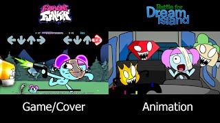 Corrupted BFDI vs Pibby amp Boyfriend  Battle for Corrupted Island Animation  FNF Learn With Pibby [upl. by Otter]