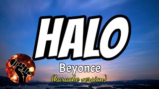 HALO  BEYONCE karaoke version [upl. by Atteuqihc]