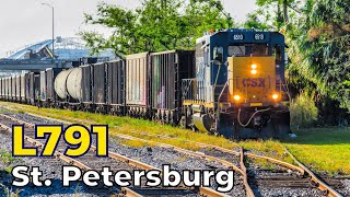 CSX L791 returns to St Petersburg after Hurricane Milton [upl. by Aicila]