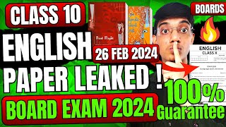 English Paper Leaked Board Exam Class 10 🤯  Class10 English important questions  English Long Ans [upl. by Esyle260]