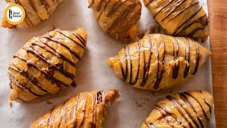 Chocolate Croissants with Monsalwa Frozen Paratha Recipe By Food Fusion [upl. by Orimar959]