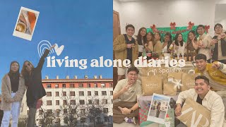 Living Alone Diaries in Spain 🇪🇸  food trips Christmas away and friend hangouts ♡ [upl. by Ahtaela]