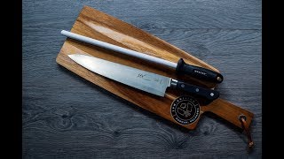 Easiest Way to Hone your Knives using three types of honing rods [upl. by Orel]