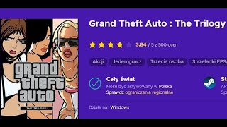 mini poradnik Jak kupić  aktywować Grand Theft Auto The Trilogy GTA 3 VC SA  Steam  Eneba [upl. by Eiboj298]