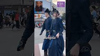 The Enchanting Fashion Walk of the Couple in Mongolian Attire Mongolianrobes [upl. by Aivonas731]