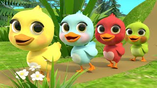 5 Little Ducks song  Newborn Baby Songs amp Nursery Rhymes [upl. by Ellehsim]