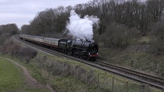 Farewell to 70013 Oliver Cromwell and 2018 on the Great Central Railway  31122018 [upl. by Rocray389]