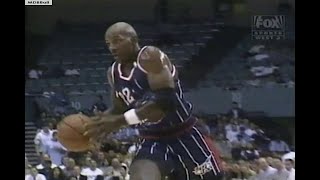 Clyde Drexler Drops 43 pts In His Last NBA Season Rockets  Clippers November 1997 [upl. by Roe]