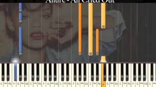 ♫ Allure  ALL CRIED OUT RampB Piano Tutorial Video Db MAJOR ♫ [upl. by Raskin414]