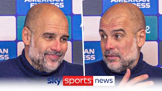 Pep Guardiola reacts to Manchester Citys 21 defeat to Brighton [upl. by Martinez530]