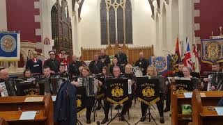 Dunloy Accordion Band Full Clip 4K  Derryloran Boyne Defenders 55th Anniversary Indoor 2023 [upl. by Sessylu]