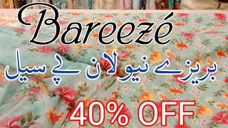 Bareeze Summer Sale Today 40 Off  bareeze new lawn sale collection 2024 [upl. by Idelia]