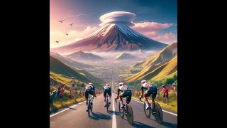 CHEATER gets CONED Then SPRINTING up the Volcano KOM All at La Vuelta a España on ZWIFT Stage 5 [upl. by Linette679]