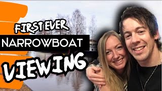 Our FIRST ever NARROWBOAT viewing [upl. by Kaila]