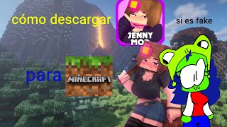 cómo descargar Jenny mod para Minecraft 🤑🤙 [upl. by Ayama388]