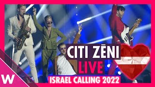 Citi Zēni quotEat Your Saladquot Latvia Eurovision 2022 LIVE  Israel Calling 2022 [upl. by Eidlog371]