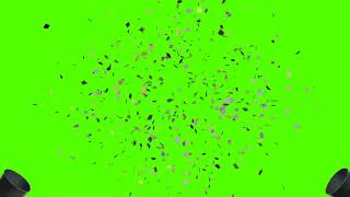 Confetti Green Screen and Sound Effect [upl. by Eta]