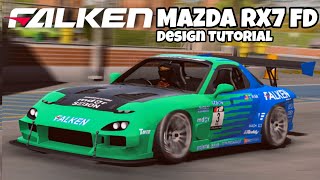 Falken Mazda RX7 FD3S Design Tutorial  Car Parking Multiplayer [upl. by Kcirded]