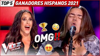 Audiciones a Ciegas de los GANADORES HISPANOS de La Voz 2021 [upl. by Townshend825]