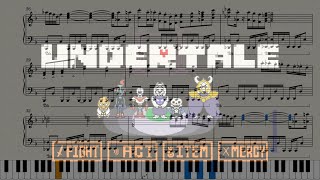 【Undertale】｢Megalovania｣ ピアノアレンジ楽譜付き [upl. by Haig552]