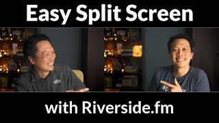 Tutorial Easy Split Screen Podcast Interviews  Riversidefm [upl. by Simonsen914]