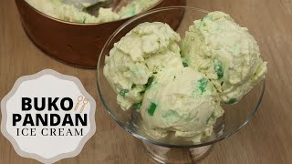 Buko Pandan Ice Cream Recipe [upl. by Nerwal596]