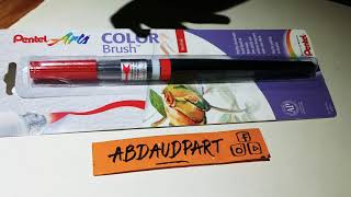 Pentel Color Brush  Unboxing and first Impression  Daudpota Art [upl. by Nirehtac]