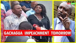 LIVE  UDA Leaders speak ahead of Gachagua impeachment  Kimani Ngunjiri [upl. by Booma218]