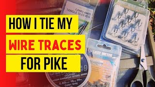 HOW TO TIE YOUR OWN WIRE TRACES  RIVER AND CANAL PIKE FISHING [upl. by Sapphera]